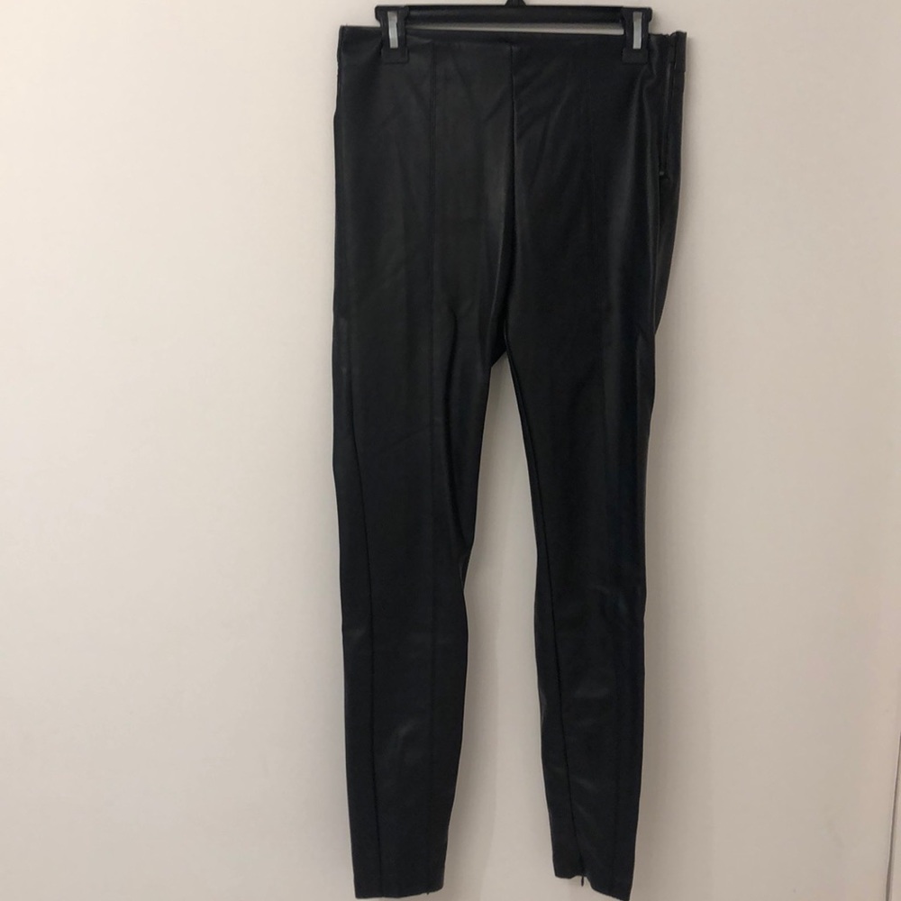 Zara faux leather skinny pants. Large-runs small